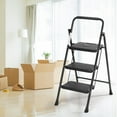 thumbnail image 3 of Gianna 3 Step Ladder, Step Stool for Adults,3 Step Ladder Folding Step Stool with Wide Anti-Slip Pedal Ergonomic Design, 3 of 7