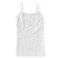 thumbnail image 1 of Aeropostale - Camiseta sin mangas elástica con encaje frontal para mujer, color blanco, XS Aeropostale Cami, 1 of 2