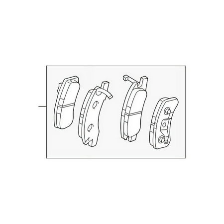 Genuine OE Mitsubishi Brake Pads - 4605B005