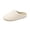 White, variant on Women Solid Plain Woven Open Toe Platform Slide Slippers, Smooth Elastic Material, Thick Cloud Cushion Footbed, Deep Lug Anti Slip Outsole, Minimalist Casual Silhouette for Winter Daily,White 7.5