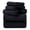 Black, variant on Black Bath Towels Set, 8 Piece Microfiber Highly Absorbent Soft Shower Towels, for Bathroom and Hotel 2 Bath Sheet 2 Hand 2 Washcloths 2 Hair Towel Wrap