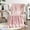 Peach, variant on Flannel Fleece Throw Blanket Super Soft Lightweight Microfiber with Flower Print for Couch, 50"X60", Peach