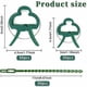 thumbnail image 4 of 60 Pieces Garden Support Clips, Plant Clips, Plant Support Clip with 30 Pieces Adjustable Plant Ties, Stable Clamps for Securing Climbing Plants(30 La, 4 of 5