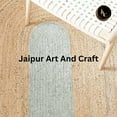 thumbnail image 4 of Jaipur Art And Craft Braided Oval Shape Handmade Jute Area Rug with Blue Border Design for Bedroom Rug Size - (8x10 Sq Feet), (96x120 Inches), (240x300 CM), 4 of 6