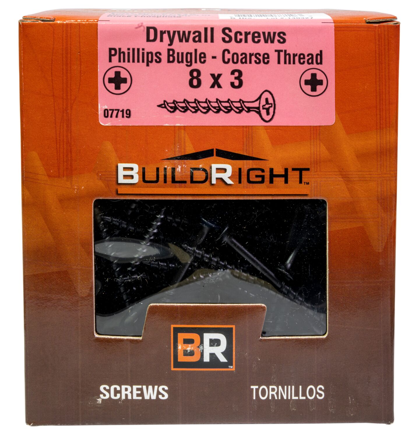 #8 x 3" Black Phosphate Steel Coarse Thread Phillips Bugle Head Drywall Screws DWSCR-146