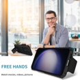 thumbnail image 6 of for Samsung Galaxy S23 FE (Not S23) Case with Slide Camera Cover, [Snug Touch] Hard Back & Soft Edge Matte Phone Case with Kickstand for Samsung Galaxy S23 FE LTT Black, 6 of 9