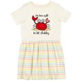 thumbnail image 3 of Inktastic Too Cute Crab Girls Toddler Dress, 3 of 5
