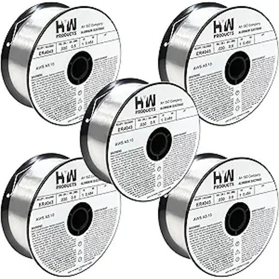 ER4043 Mig .030" Aluminum Welding Wire 1-Pound Roll (Made in North America) 5-Pack
