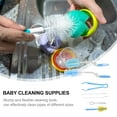 thumbnail image 3 of Minkissy 1Set Assorted Color Stainless Steel Bottle Pacifier Brushes for Baby Bottle Cleaning Supplies 14.5x0.5x3.5in, 3 of 8