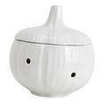 thumbnail image 4 of Garlic Keeper Multipurpose Garlic Cellar Pot Round with Lids Canister Storage Container Holder for Restaurant Household Snacks Candy , White, 4 of 8
