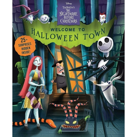 Lift-The-Flap Disney Tim Burton's the Nightmare Before Christmas: Welcome to Halloween Town!, (Hardcover)