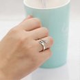 thumbnail image 2 of Adjustable 925 Sterling Silver Cross Faith Ring for Women and Men, Christian Finger Open Rings, Religion Jewelry, 2 of 5