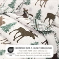thumbnail image 2 of Lodge Quilt Set - Lightweight, Soft, All-Season - 3-Piece Reversible Rustic Bedding Set (King / California King, Moose - Chocolate), 2 of 6