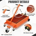 thumbnail image 6 of GARVEE 20 Gallon Electric Oil Drain Pan with 110V Pump &8ft Hose,Low Profile & T Folding Handle Oil Drain Cart for Cars,SUVs, Trucks,Buses,RVs,Orange, 6 of 7