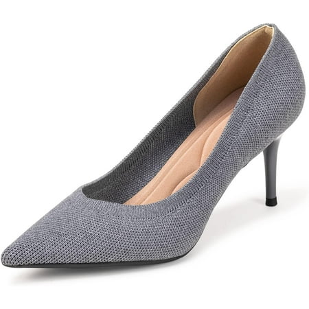 

Womens Low Heel Pointed Toe Pump Shoes