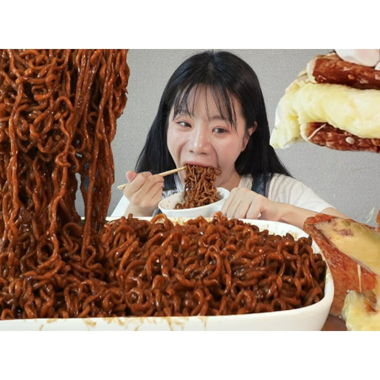 XL Ramen Bul Spicy Jjajang Black Bean Flavor Mukbang Ramen Noodles