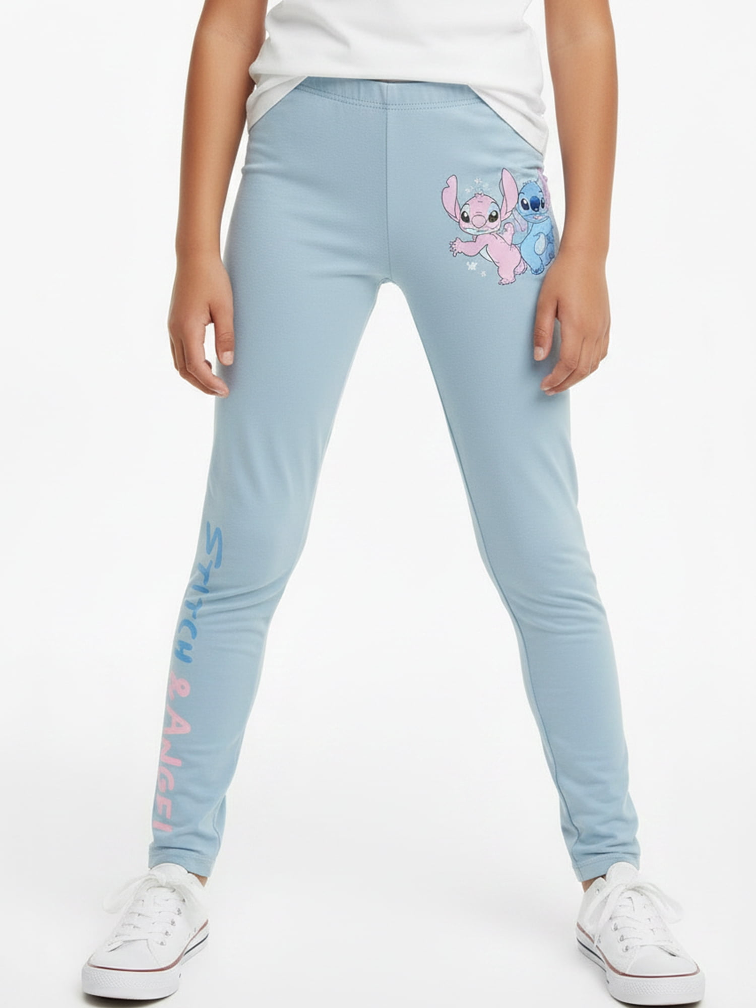 Lilo and Stitch Girls' Friends Forever Graphic Leggings, Sizes 4-16