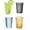 4 Pack(Transparent,Blue,Gray,Orange), variant on 4 Pieces Unbreakable Drinking Cups, 12oz/350ml Plastic Drinking Cups Reusable Tumbler Cup, Clear Plastic Reusable Kitchen Cups Set Dishwasher Safe Christmas Cups for Water Juice Milk (4 Colors)