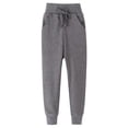 thumbnail image 2 of HAOTAGS Toddler Boys Pants, Solid Narrow-legged Elastic Casual Sports Pants Dark Gray 3 T, 2 of 8