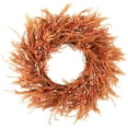 thumbnail image 2 of Northlight Pampas Grass Artificial Fall Harvest Wreath - 24" - Peachy Pink, 2 of 5