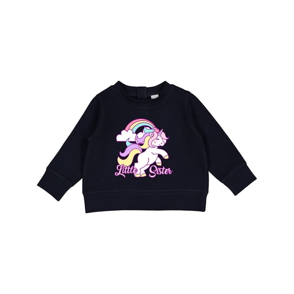 Inktastic Little Sister Unicorn Baby Sweatshirt