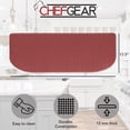 thumbnail image 3 of Anti-Fatigue Kitchen Mat, Red, Playa Basketweave Wedge by Chef Gear, 17.5 in. x 48 in., 3 of 8