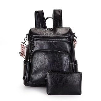 Womens Backpack Purse Fashion Leather Designer Anti-theft  display picture 2