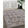 thumbnail image 2 of Ahgly Company Indoor Square Mid-Century Modern Silver Pink Oriental Area Rugs, 3' Square, 2 of 6