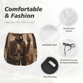 thumbnail image 6 of Lsque Western Skull Cowboy Printed Women's Running Shorts with Liner Pockets,Elastic Quick Dry Workout Athletic Gym Yoga Shorts,Womens High Waist Shorts-XX-Large, 6 of 9