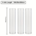 thumbnail image 3 of QUTETN 3pcs Vacuum Sealer Rolls  196.85inch Each - Durable Food Storage Bags for Sous Vide  Meal Prep & Bulk Storage - White  Ideal for Long-lasting Freshness  Vacuum Sealer Bags, 3 of 6