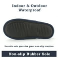 thumbnail image 4 of cosyone1997 Men's Scuff Slippers Indoor Outdoor Memory Foam House Shoes Non-slip Rubber Soles, 4 of 8