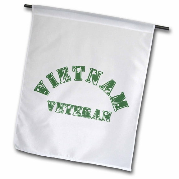 3dRose, Vietnam Veteran Distressed, 12 x 18 inch Garden Flag