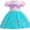 Pink mermaid, variant on QEFJNO 1-6Y Princess Tulle Dress for Girls Birthday Gift Christmas Halloween Party Dress