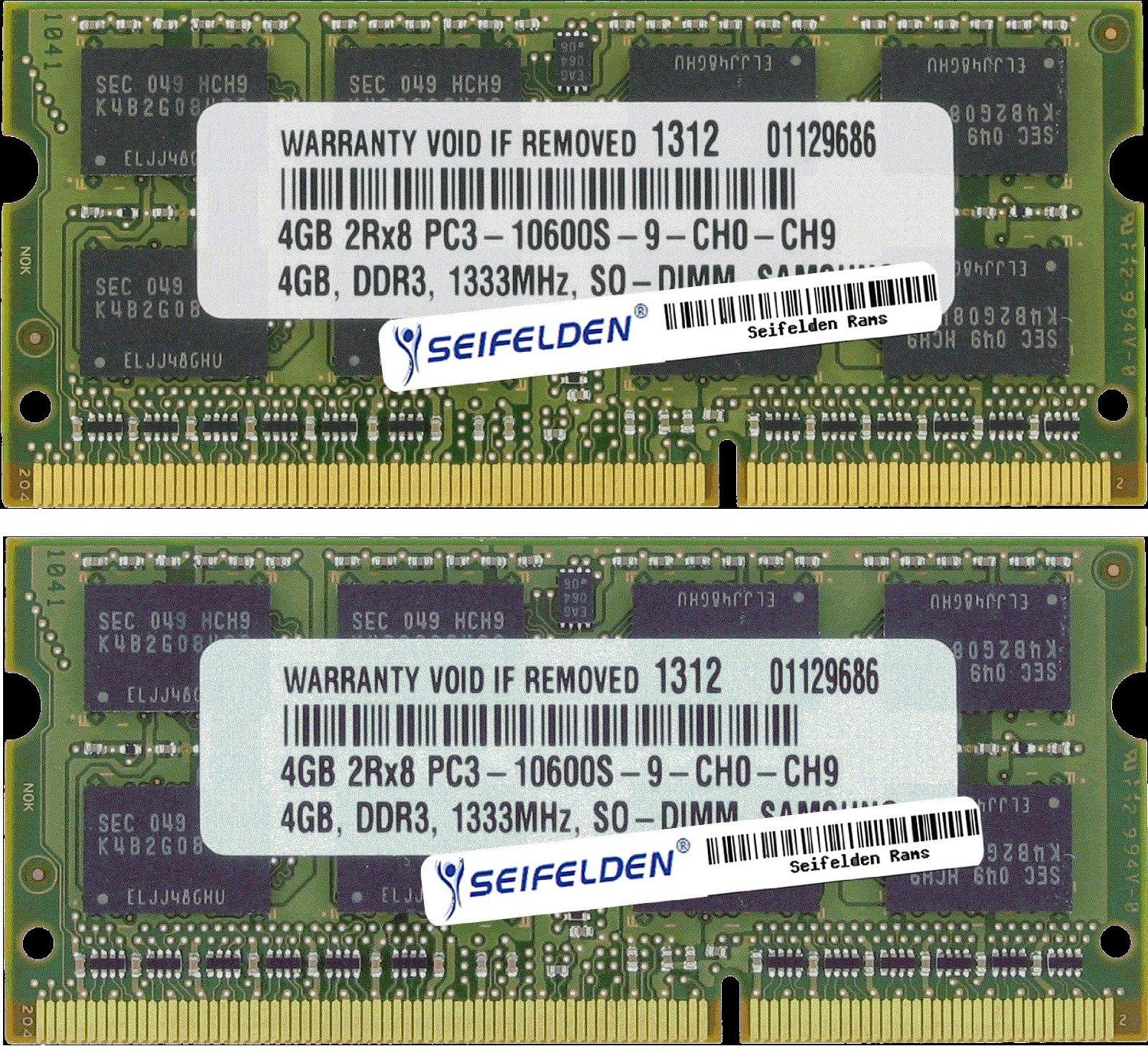 Seifelden 8GB (2X4GB) Memory RAM for HP Envy 17-2290nr 3D Laptop Memory Upgrade - image 1 of 3
