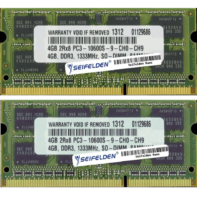 Seifelden 8GB (2X4GB) Memory RAM for HP Envy 17-2290nr 3D Laptop Memory Upgrade