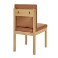 thumbnail image 6 of New Pacific Direct Melvin PU Dining Side Chair in Borneo Brown  (Set of 2), 6 of 13
