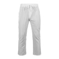 thumbnail image 3 of LWavelet Mens Striped Linen Pants Elastic Waist Drawstring Summer Casual Pants White XL, 3 of 8