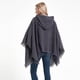 thumbnail image 5 of Chal con capucha a cuadros para mujer, manta, poncho, sudadera con capucha, chal con borlas, 5 of 5