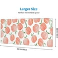 thumbnail image 3 of Cute Peach Funny Large Mouse Pad for Desk XL Gaming Mouse Pad 31.5x11.8in Extended Desk Mat Non-Slip Base Desk Pad with Stitched Edge Computer Keyboard Mouse Mat Gaming Mousepad for Home Office, 3 of 6