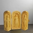 thumbnail image 4 of Tríptico sacramental católico de madera, caja plegable, adorno para el hogar, regalo religioso con imágenes de María, Jesús y ., 4 of 7