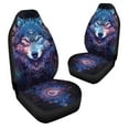 thumbnail image 3 of Chririnla Car Seat Cover, Purple Boho Wolf Print Auto Seat Protector Breathable Front Seat Cover Set, SUV/Truck/Van/Car Universal Seat Covers, Set of 2, 3 of 7