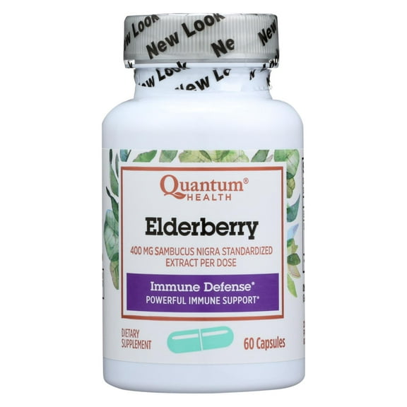 Quantum Elderberry Immune Defense Extract 400 mg 60 Capsules