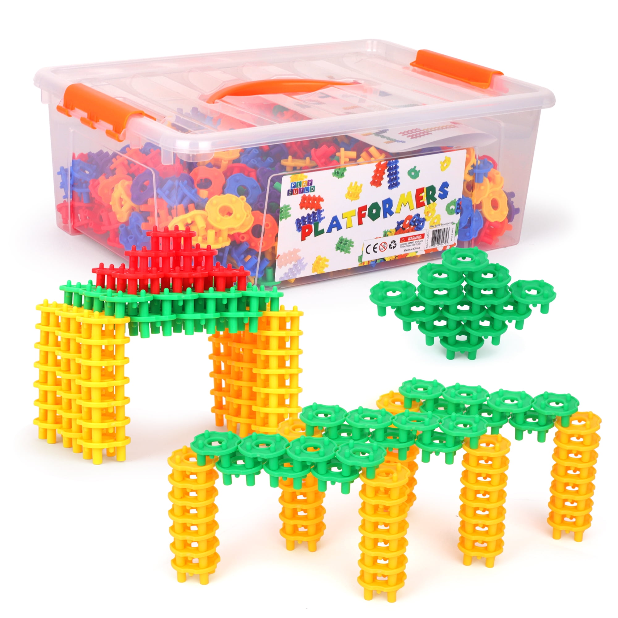 Play Build Platformers Building Plastic Toys. STEM Building Toy for