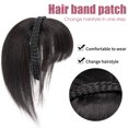 thumbnail image 5 of Diadema de pelo falso para mujer y niña, peluca con flecos, flequillo, diadema, Clips de extensión de cabello, accesorios para el cabello, Clips para, 5 of 5