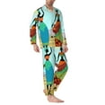 thumbnail image 3 of Kll African Women In Mountain Landscape (2) Sleepwear Mens Flannel Pajamas,Long Cotton Pj Set, 3 of 9