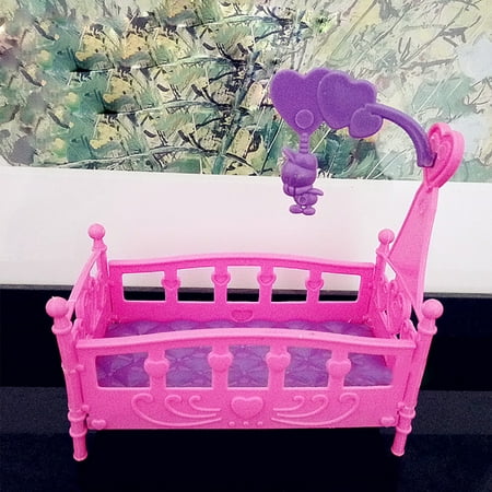 Accessoires De Poupee De Meubles De Poupee En Plastique Creatif De Lit De Bebe De Lit De Poupee Walmart Canada