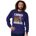 thumbnail image 5 of Cardio Workout Bigfoot Sasquatch Long Sleeve TShirt Men Women Brisco Brands 2X, 5 of 6