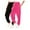 Hot Pink 1, variant on 2PC Women Sweatpants Elastic High Waisted Loose Athletic Jogger Running Gym Workout Trousers with Pockets