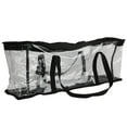thumbnail image 1 of CNKOO Transparent Large Capacity Portable Carrying Bag Storage Organizer Book Carrier Bag Book Storage Organizer, 1 of 7
