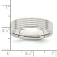 thumbnail image 4 of 925 Sterling Silver 5mm Poli Fantaisie Taille 7 Bague, 4 of 4